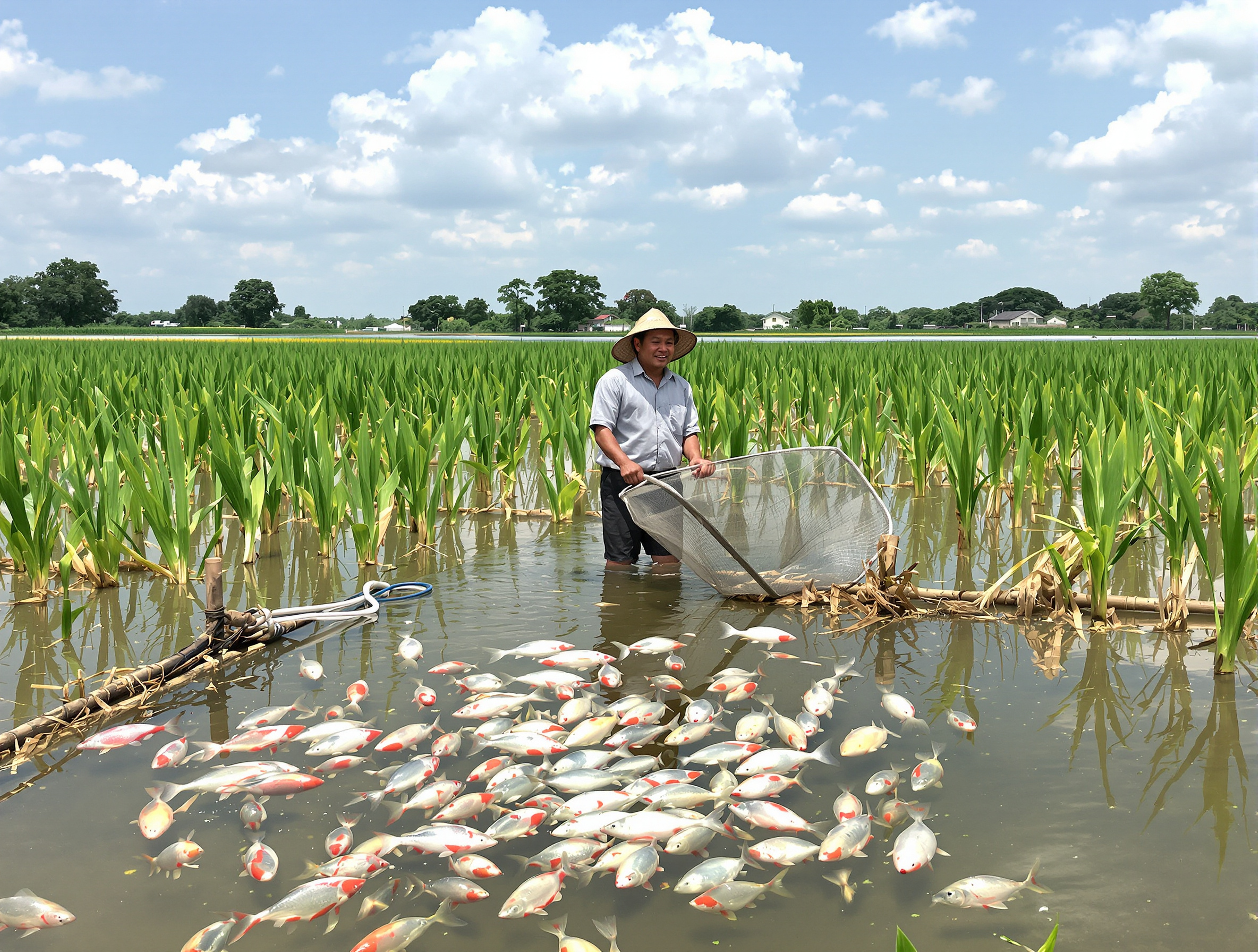 धान के खेत में मछली पालन: किसानों के लिए सोना उगाने का दोहरा मौका