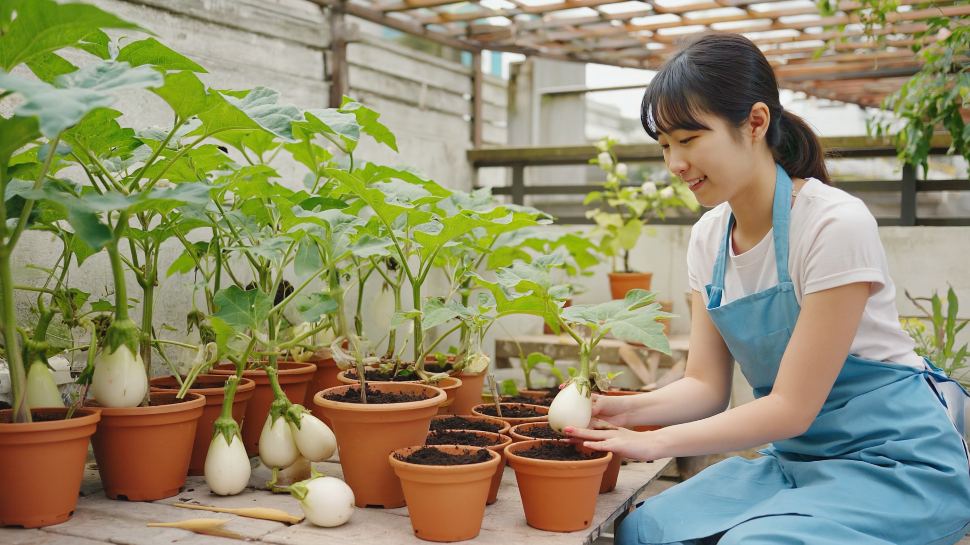 गमलें में ऐसे लगाए सफ़ेद बैगन का पौधा, बाजार से खरीदने की झंझट खत्म! 2 सफ़ेद बैंगन