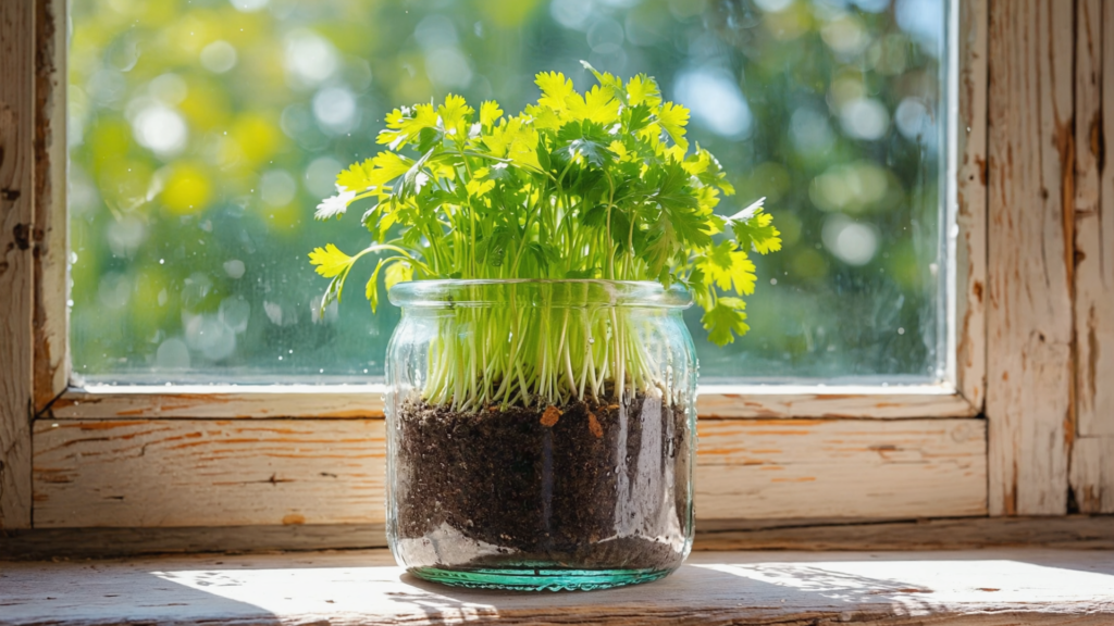 पुरानी बेकार बोतल में ऐसे उगाएं धनिया