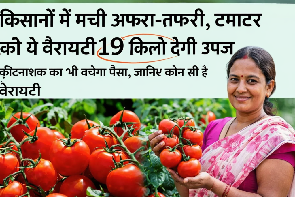 किसानों में मची अफरा-तफरी, टमाटर की ये वैरायटी 19 किलो देगी उपज, कीटनाशक का भी बचेगा पैसा, जानिए कौन सी है वैरायटी 2 Firefly gpt image किसानों में मची अफरा तफरी टमाटर की ये वैरायटी 19 किलो देगी उपज कीटनाशक का भी बचेगा 287059