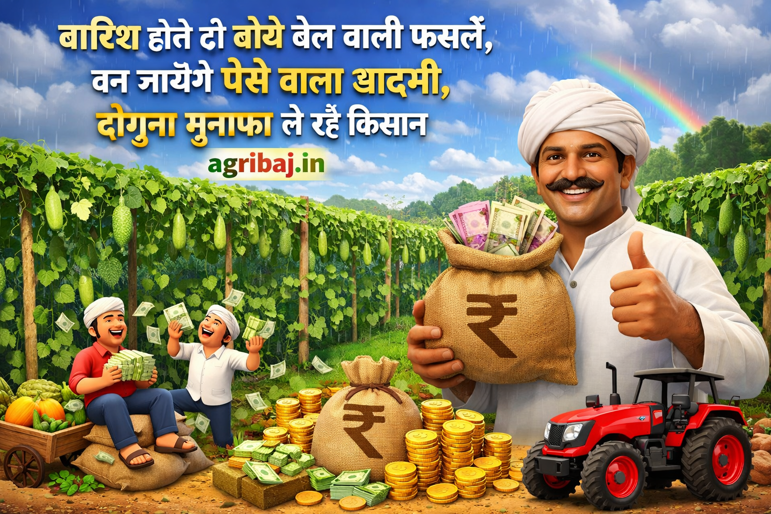 Firefly gpt image बारिश होते ही बोये बेल वाली फसलें बन जायेंगे पैसे वाला आदमी दोगुना मुनाफा ले रहे कि 371224