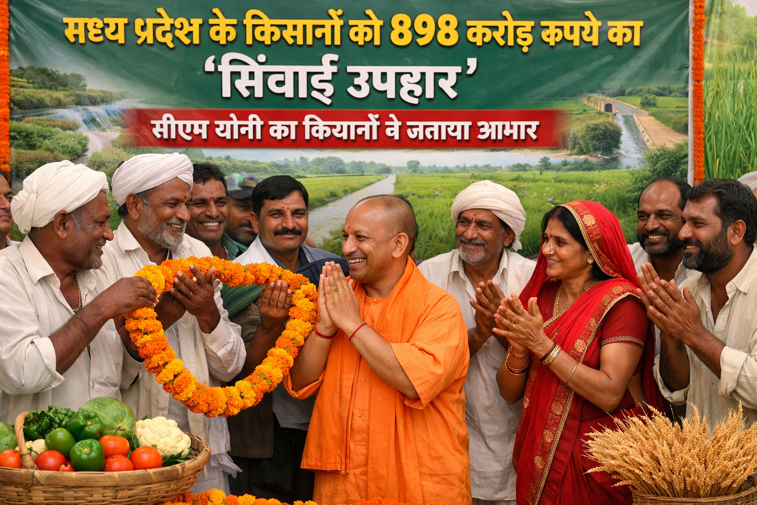 Firefly gpt image मध्य प्रदेश के किसानों को मिला 898 करोड़ रुपए का सिंचाई उपहार सीएम योगी का किसानों 506486