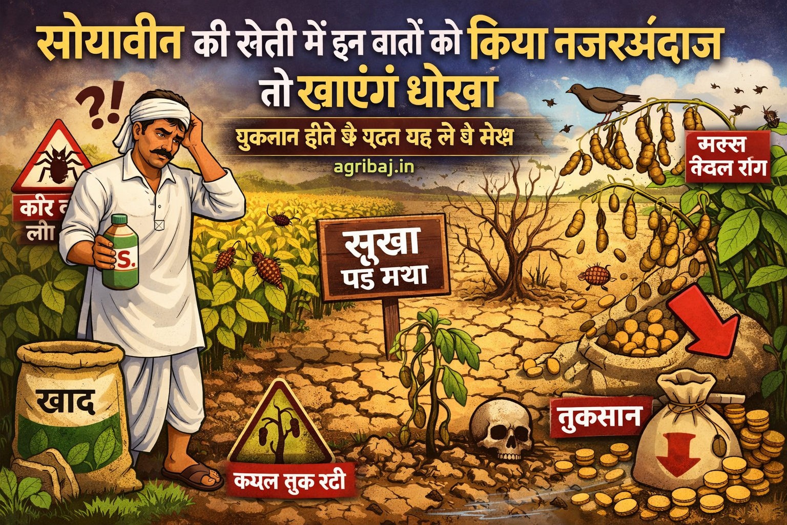 Firefly gpt image सोयाबीन की खेती में इन बातों को किया नजरअंदाज तो खाएंगे धोखा नुकसान होने से पहले पढ़ 353618