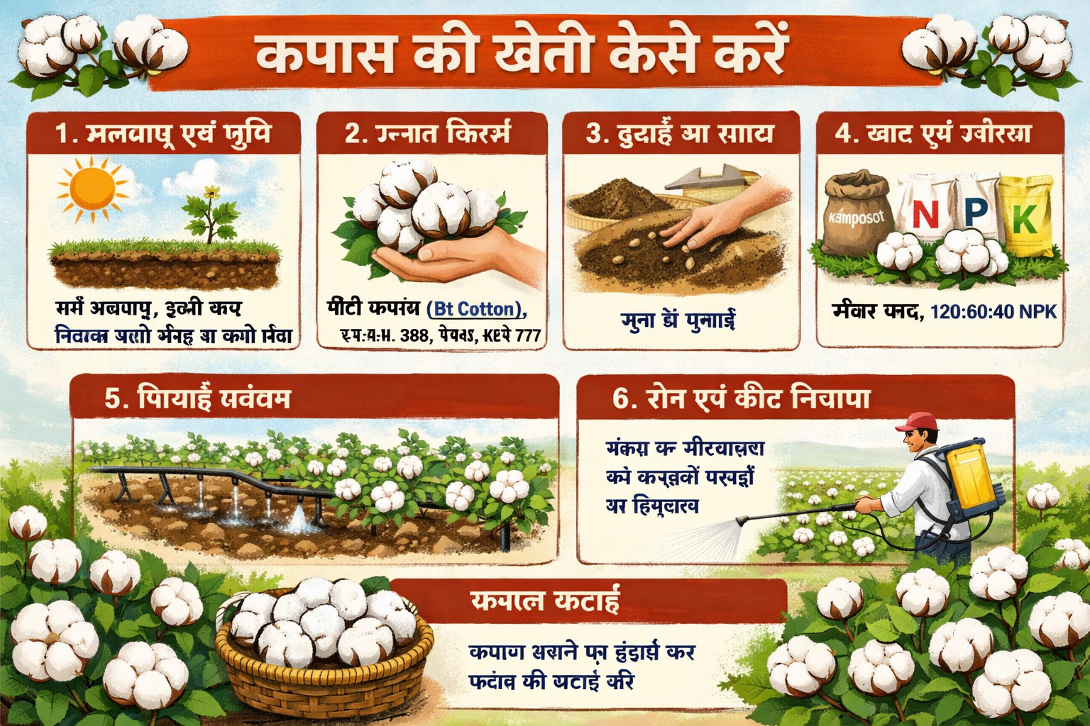 कपास की खेती कैसे करें