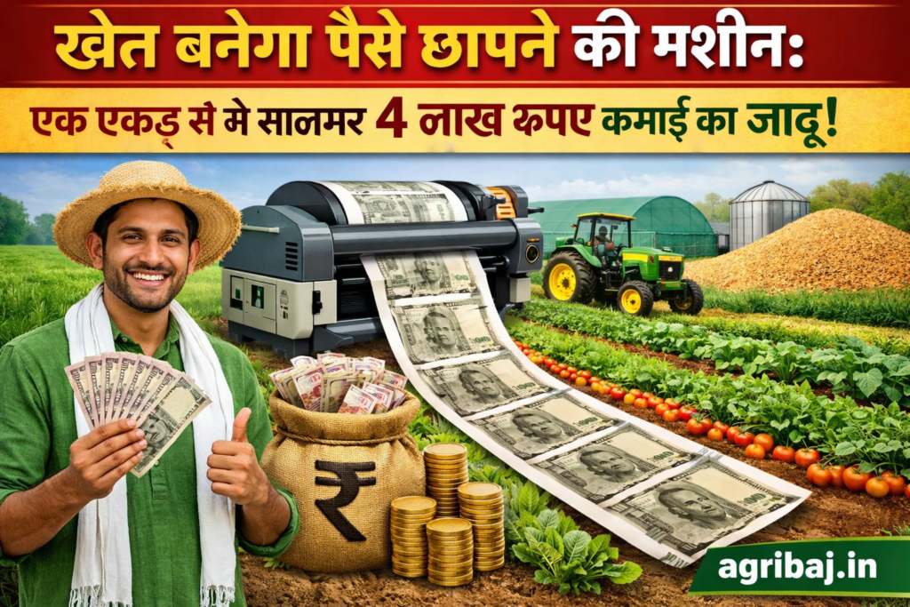 खेत बनेगा पैसे छापने की मशीन: एक एकड़ से सालभर 4 लाख रुपए कमाई का जादू! 2 Firefly gpt image खेत बनेगा पैसे छापने की मशीन एक एकड़ से सालभर 4 लाख रुपए कमाई का जादू add agribaj 992597